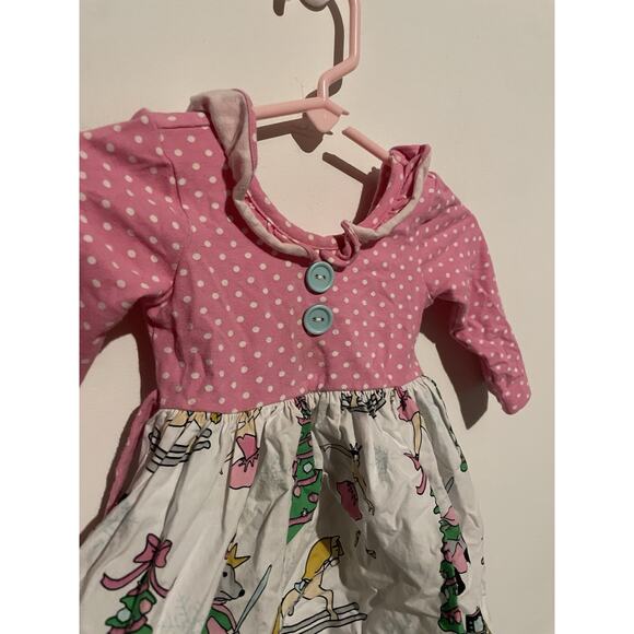 Eleanor‎ Rose Dress Girls Kids Size 12 Month Nutcracker Christmas Ruffle Casual - Picture 2 of 5